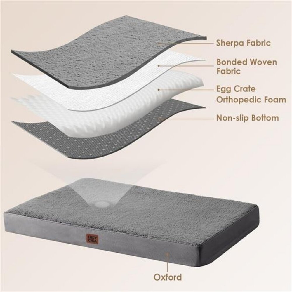 Orthopedic XL Dog Beds for Extra Large Dogs with Removable Washable 44x32 - Picture 4 of 7